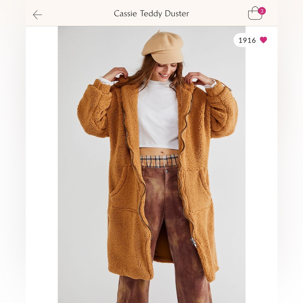 Free People Cassie Teddy Duster
